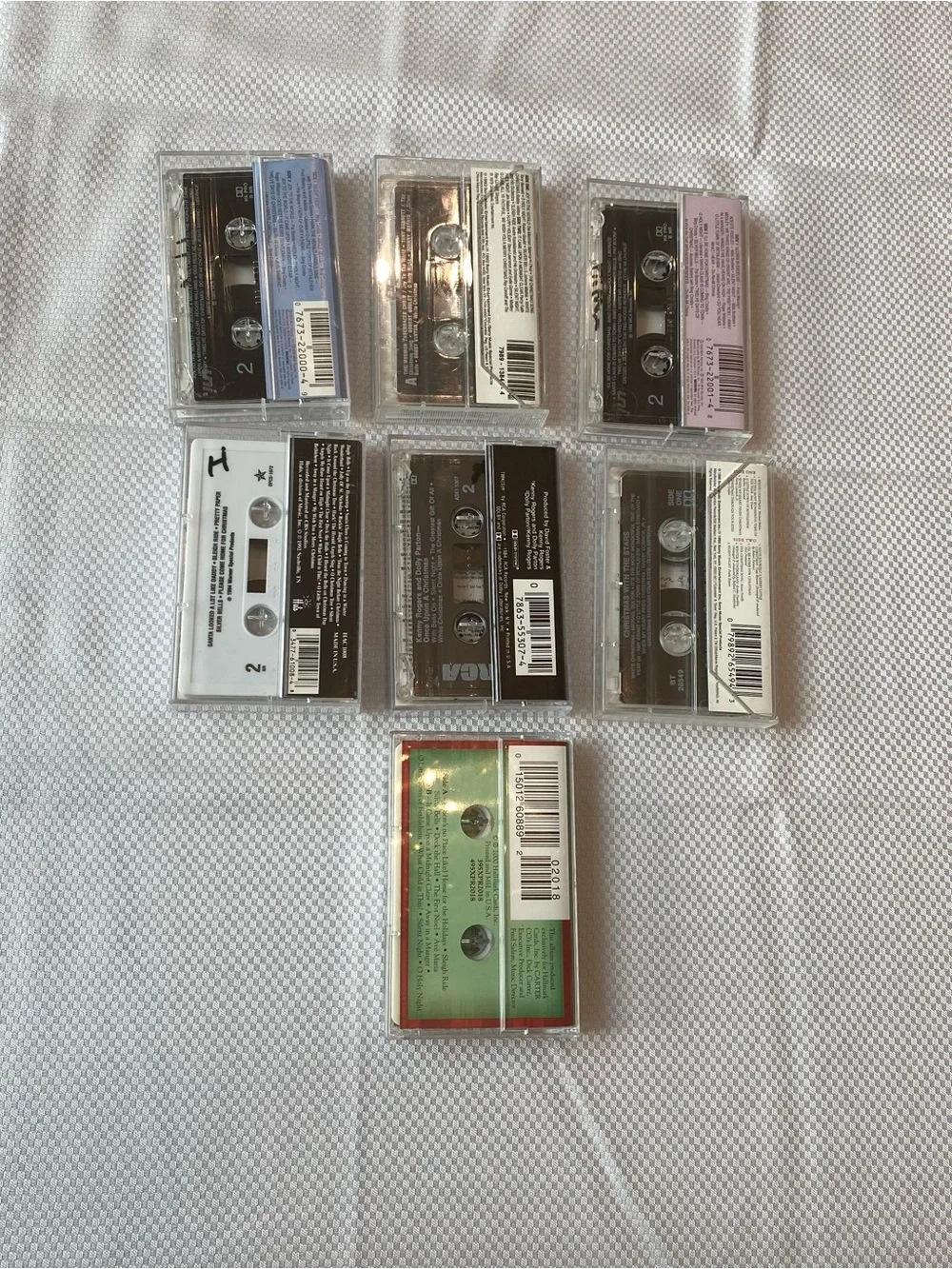 Christmas Retro Hallmark Holiday Music Cassette Lot - Red, Green, Gold